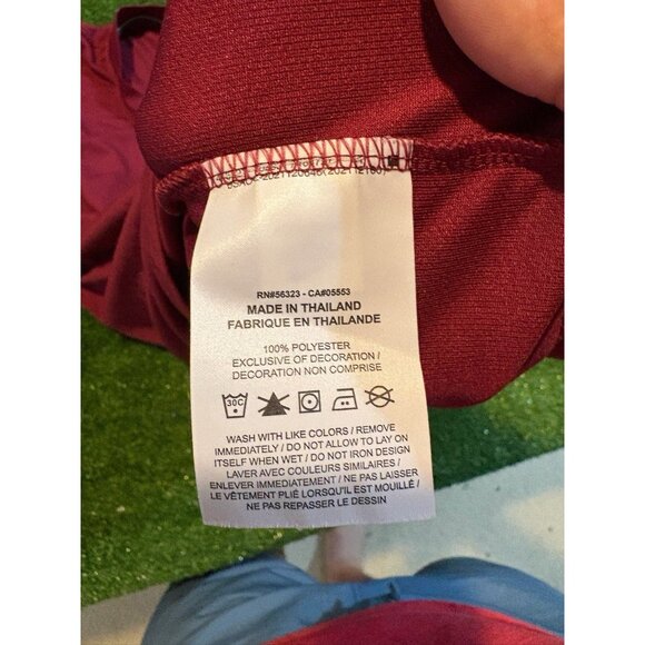 Nike polo mens medium red blade collar lighweight breathable short sleeve RK - Picture 4 of 10